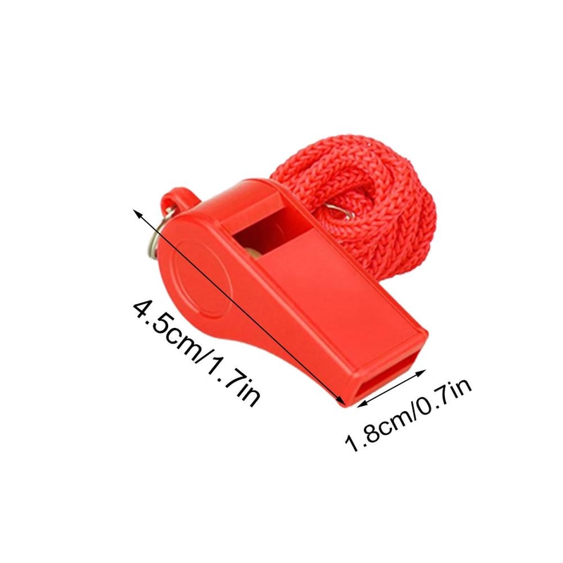 Premium Red Whistle for Referees Ideal for Basketball, Volleyball, and Outdoor Activities