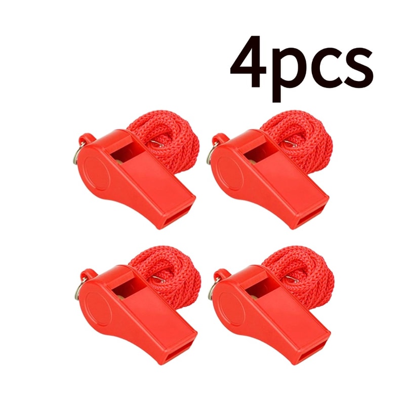 Premium Red Whistle for Referees Ideal for Basketball, Volleyball, and Outdoor Activities