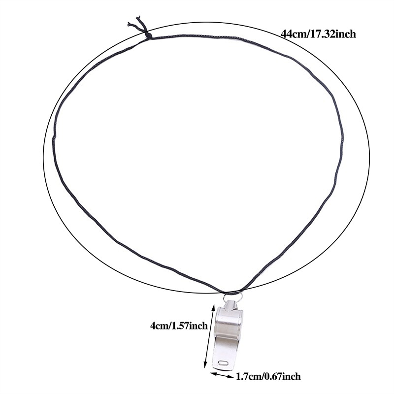 Stainless Steel Referee Whistle for Sports & Training Durable Metal Rope for Soccer, Football & Basketball