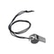 Stainless Steel Referee Whistle With Rope Durable WearResistant For Sports Soccer Rugby 6