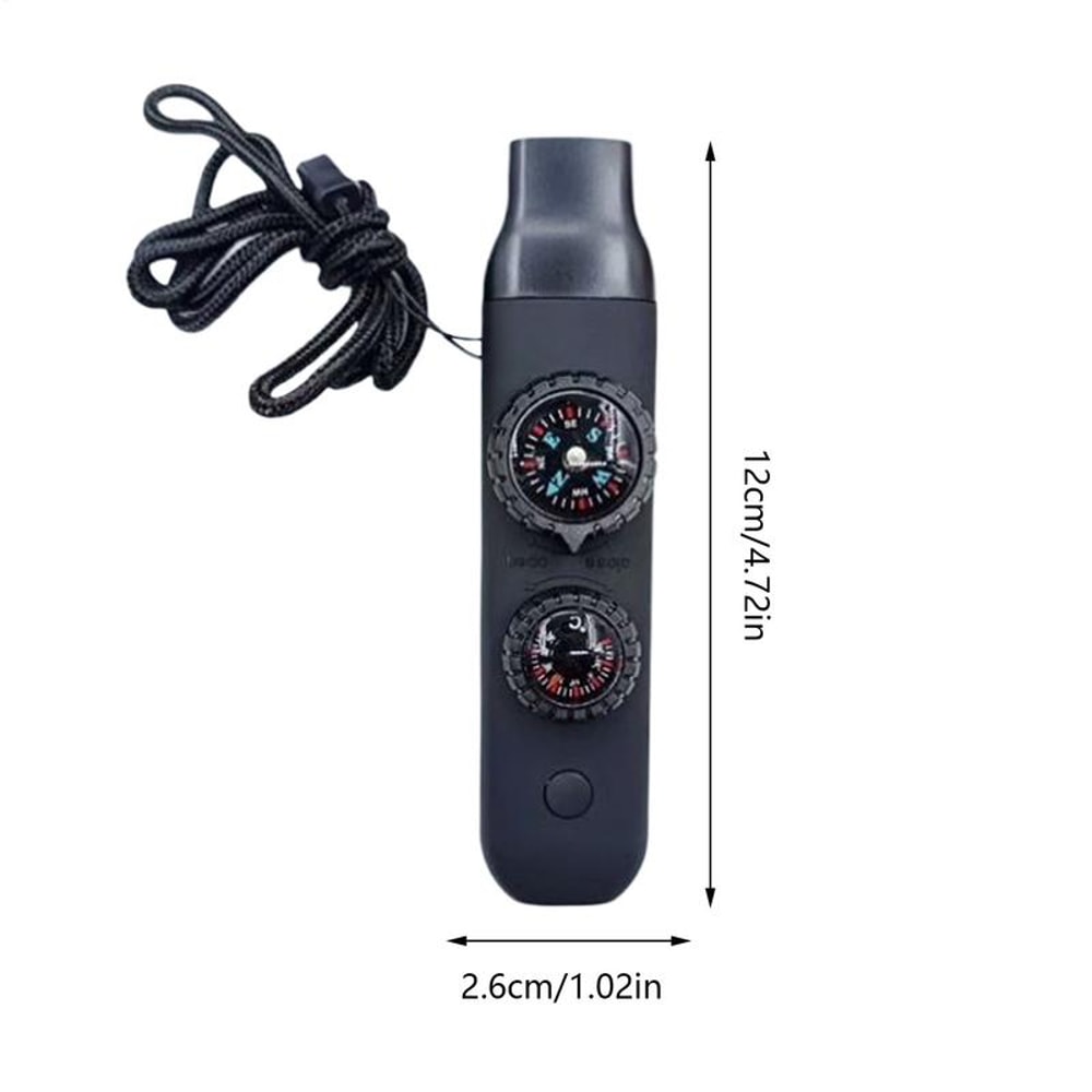 Survival Whistle with LED Light & Compass Portable Safety Gear for Women & Men