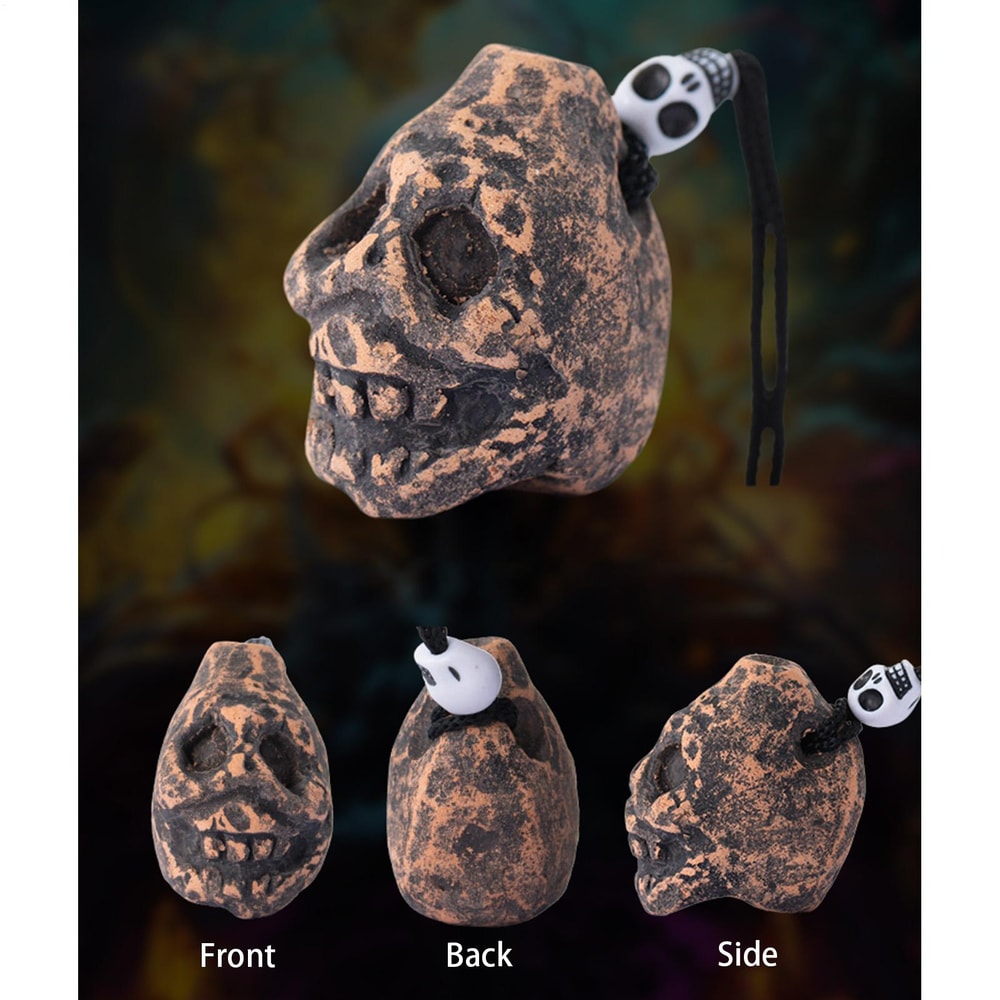 Spooky Skull Art Whistle with Human Cry Unique Halloween Screaming Sound for Outdoor Decor