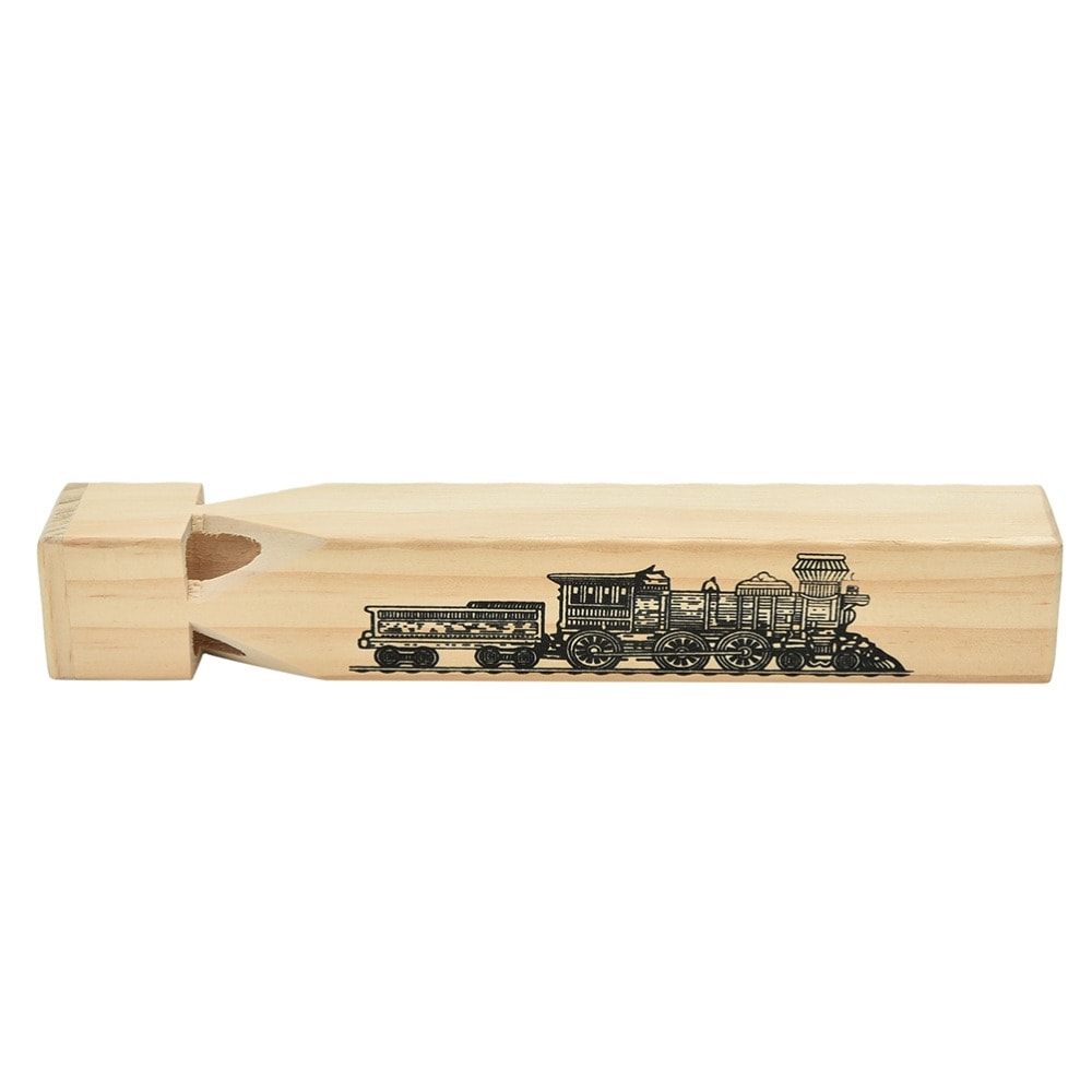 Wooden Train Whistle Classic Musical Toy For Kids Perfect For Party Favors 4
