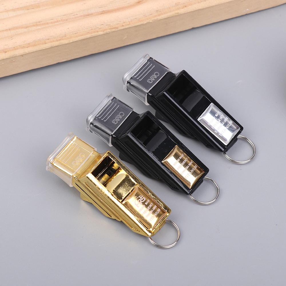 Professional Referee Whistle with Lanyard Big Sound Plastic Basketball & Football Coach Equipment