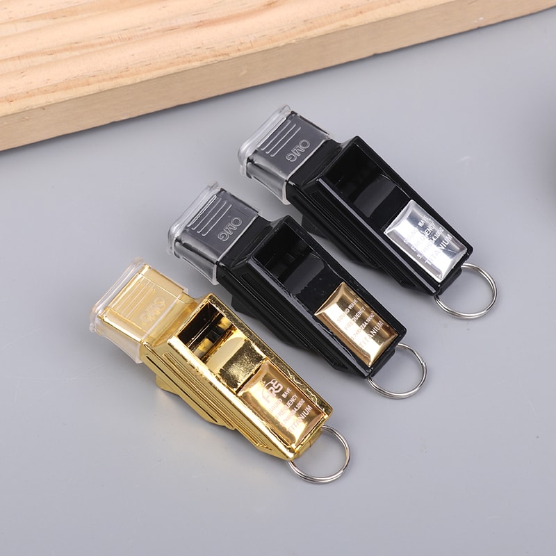 Professional Referee Whistle with Lanyard Big Sound Plastic Basketball & Football Coach Equipment