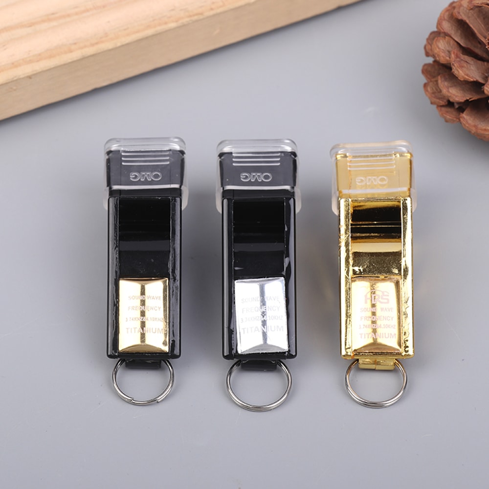 Professional Referee Whistle with Lanyard Big Sound Plastic Basketball & Football Coach Equipment