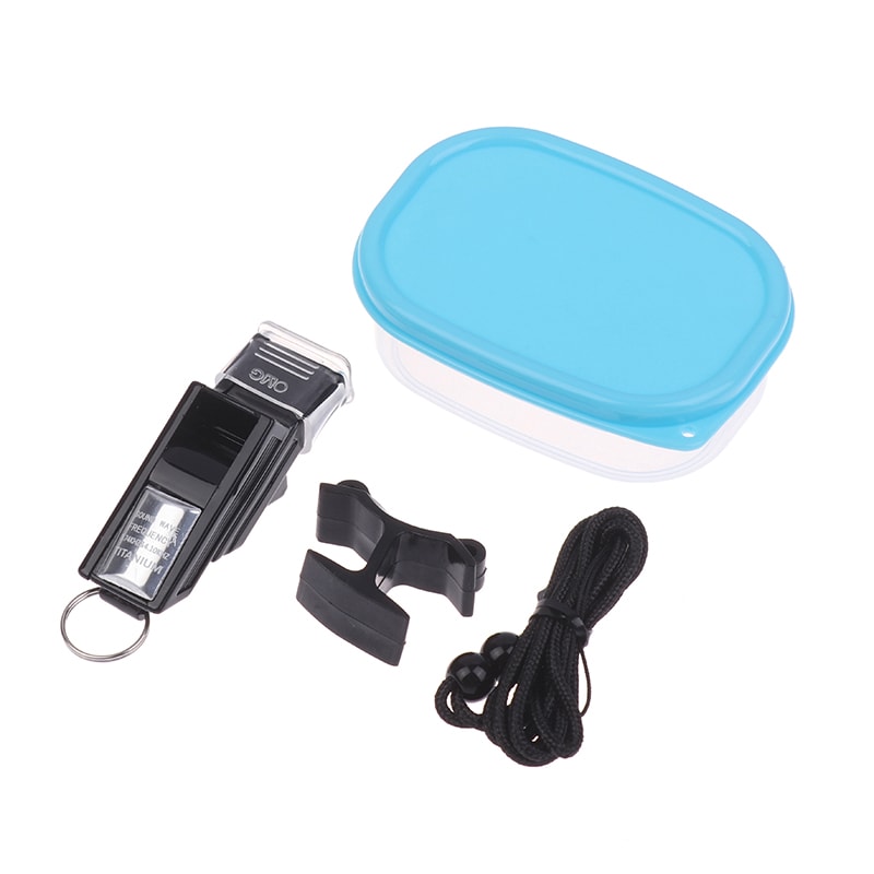 Professional Referee Whistle with Lanyard Big Sound Plastic Basketball & Football Coach Equipment