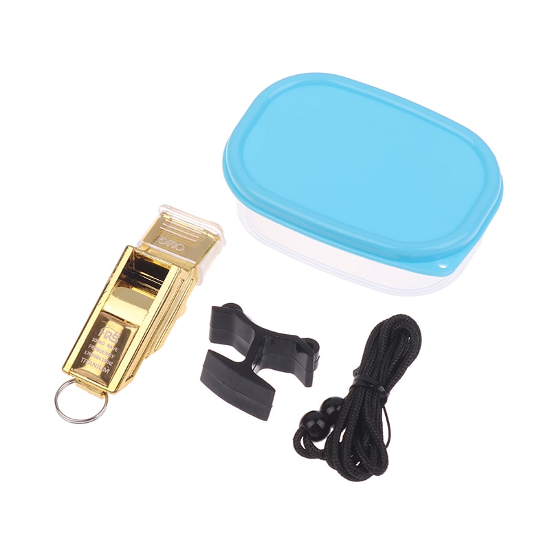 Professional Referee Whistle with Lanyard Big Sound Plastic Basketball & Football Coach Equipment