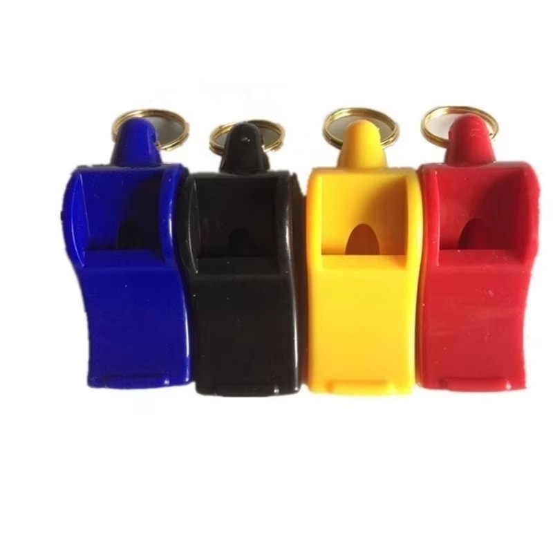 Durable Plastic Sports Whistle for Coaches, Referees & Trainers Ideal for Football, Basketball & Hockey (Random Color)