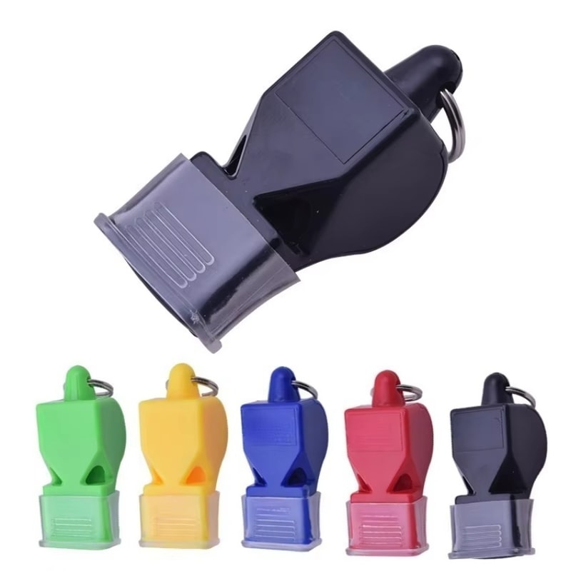 Durable Plastic Sports Whistle for Coaches, Referees & Trainers Ideal for Football, Basketball & Hockey (Random Color)