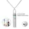 Mindful Breathing Necklace Stainless Steel Anxiety Relief Meditation Whistle Pendant 3