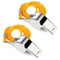 Stainless Steel Referee Whistle With Yellow Lanyard Ideal For Sports Training Rugby And Football 0
