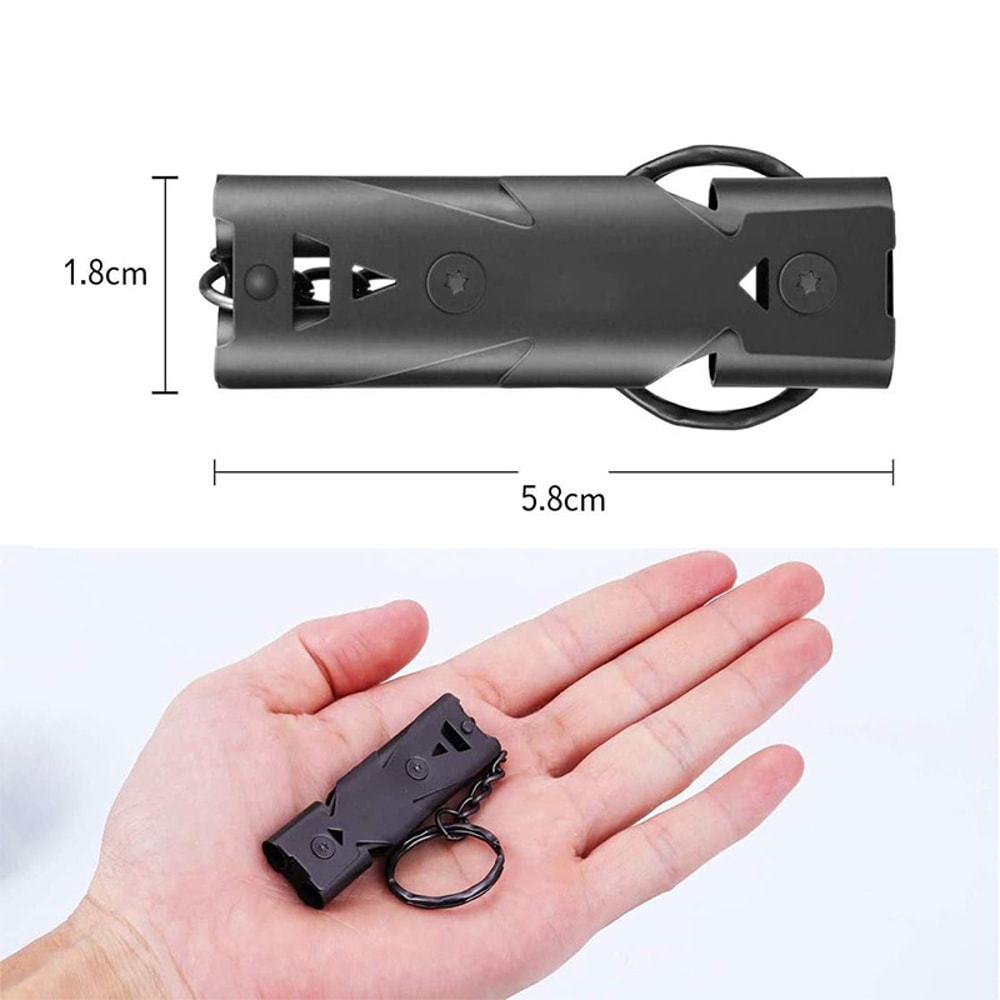 High Decibel Safety Whistle Emergency Survival Whistle For Hiking Camping Boating Stainless Steel 1