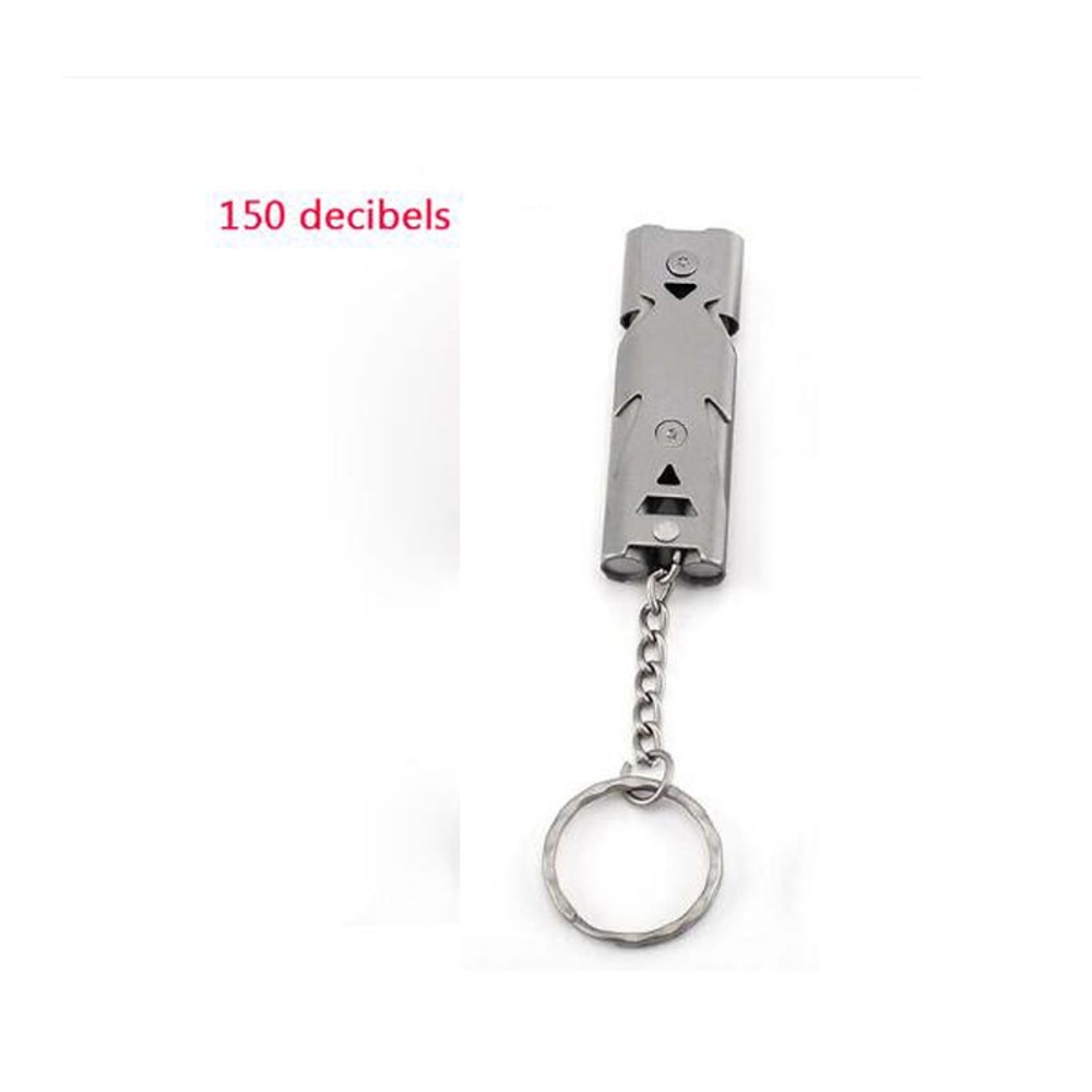 High Decibel Safety Whistle Emergency Survival Whistle For Hiking Camping Boating Stainless Steel 6