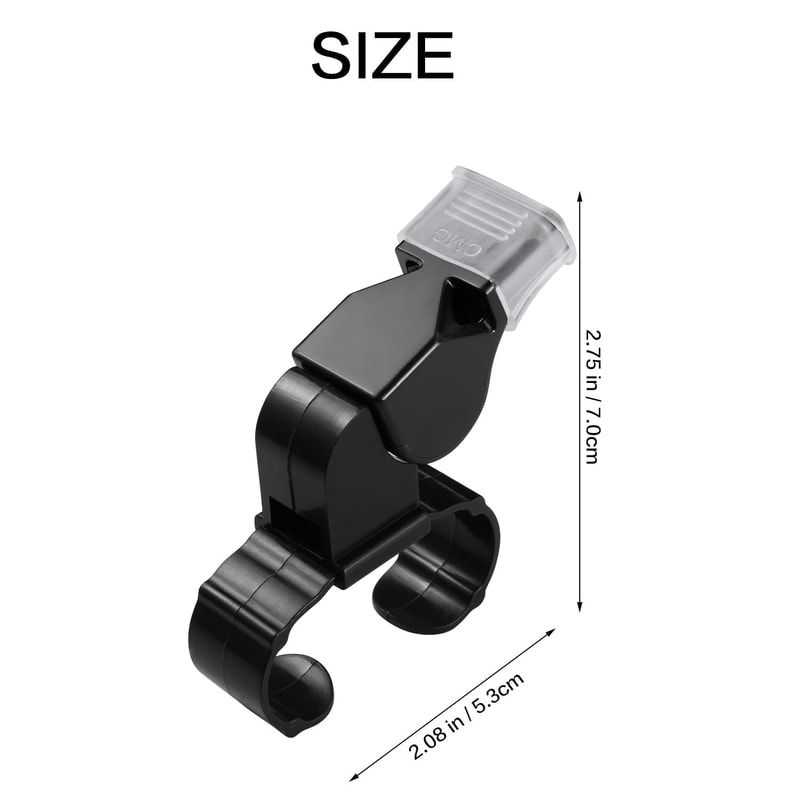 Sports Referee Whistle Set Loud Clear Whistle with Finger Grip for Football, Netball, Hiking