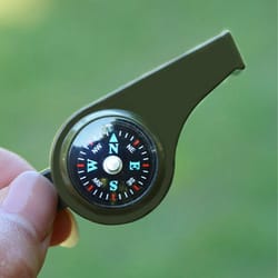 survival whistle with compass & thermometer ultimate emergency safety gear