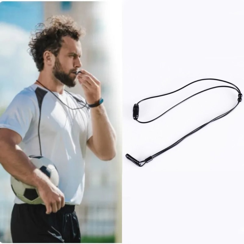 Multipurpose Whistle Lanyard Durable Whistle Strap for Outdoor Adventure & Safety