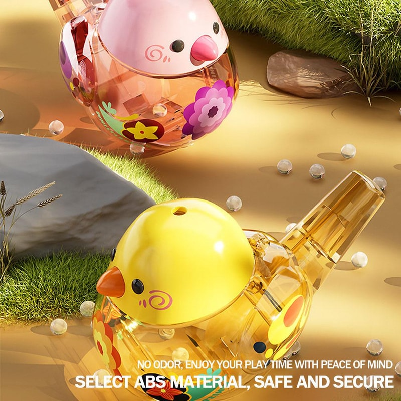 Colorful Bird Water Whistle Pipe Fun ABS Bird Toy for Kids, Perfect for Birthdays