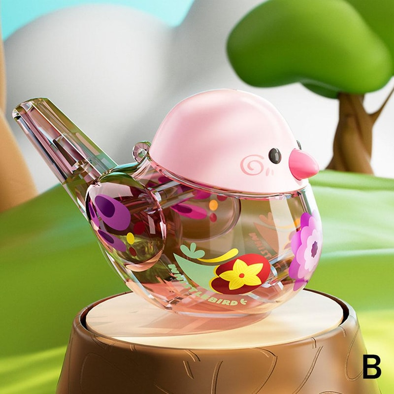 Colorful Bird Water Whistle Pipe Fun ABS Bird Toy for Kids, Perfect for Birthdays