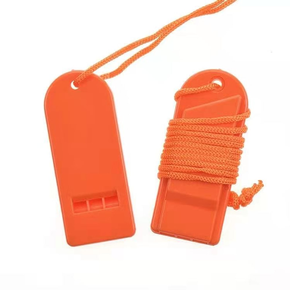 Survival Whistle For Hiking Camping Emergency Flat Design For Safety Rescue 4