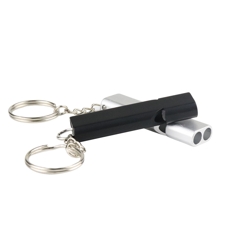 Durable Aluminum Alloy Dual Frequency Survival Whistle For Adventure Enthusiasts 5