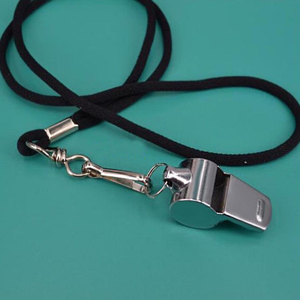 Loud Sports Referee Whistle with Hanging Rope Perfect for Competitions, Signaling & Outdoor Activities
