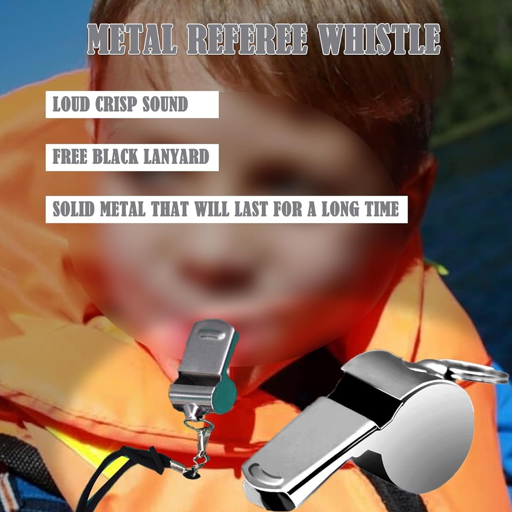 Loud Sports Referee Whistle with Hanging Rope Perfect for Competitions, Signaling & Outdoor Activities