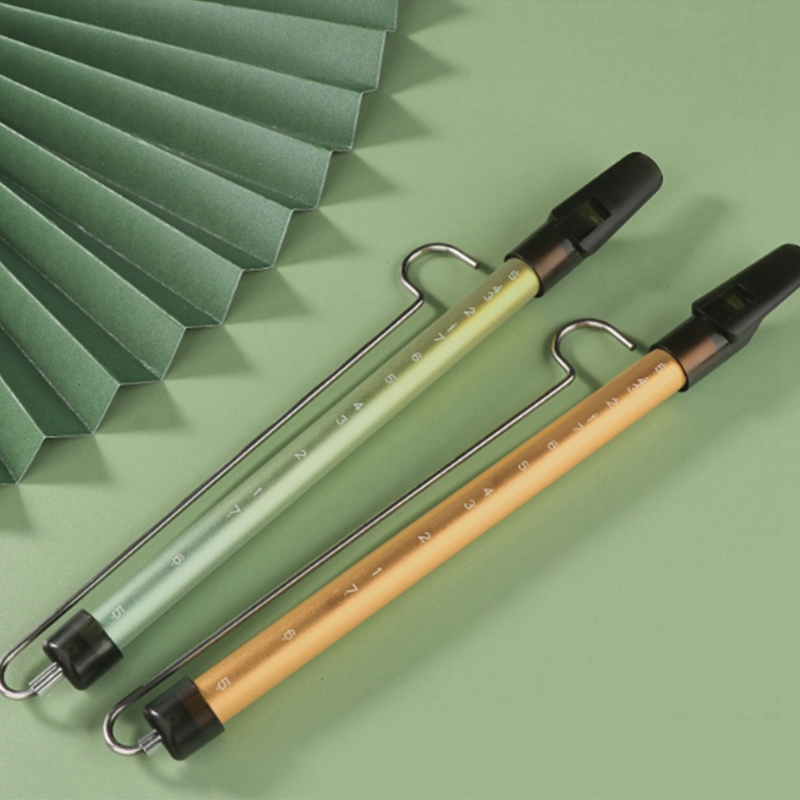 Introduce your child to the joy of music with the Metal Slide Whistle Flute. Perfect for young musicians, this whimsical