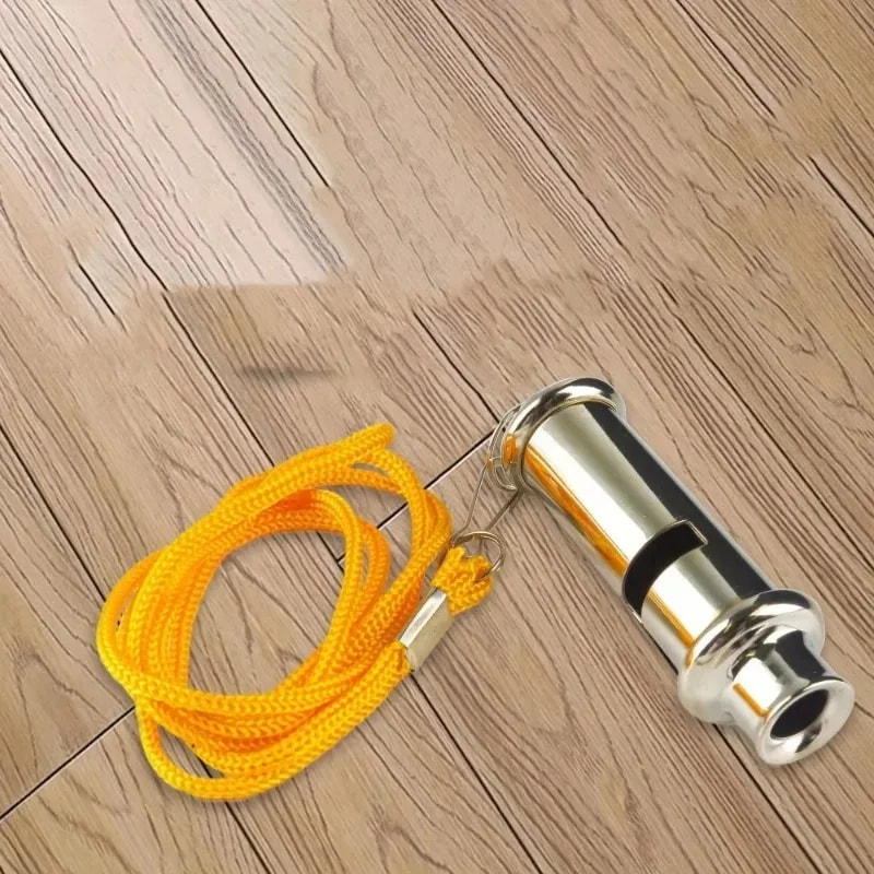 Stainless Steel Emergency Whistle for Outdoor Survival, Traffic Control & Sports High-Frequency, Durable & Life-Saving