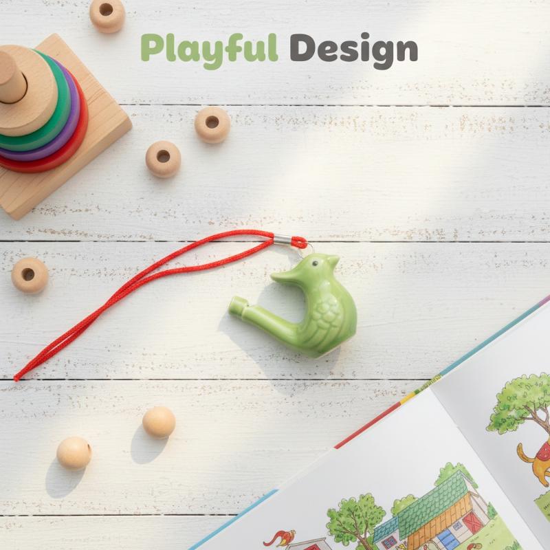 Bird Whistle Water Musical Ceramic Set Colorful Animal Shape Early Learning Bath Noise Maker For Ki 1