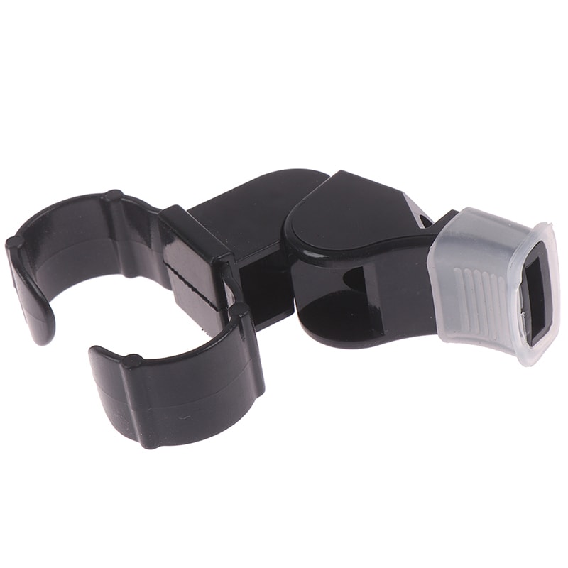 Pealess Finger Grip Whistle For Referees And Coaches Black Plastic Sports Whistle For Football And 4