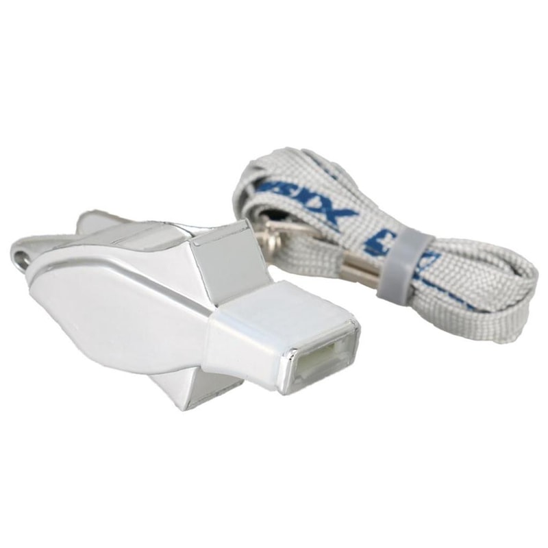 Extra Loud Metal Referee Whistle with Lanyard Premium Sports Whistle for Coaches & Officials