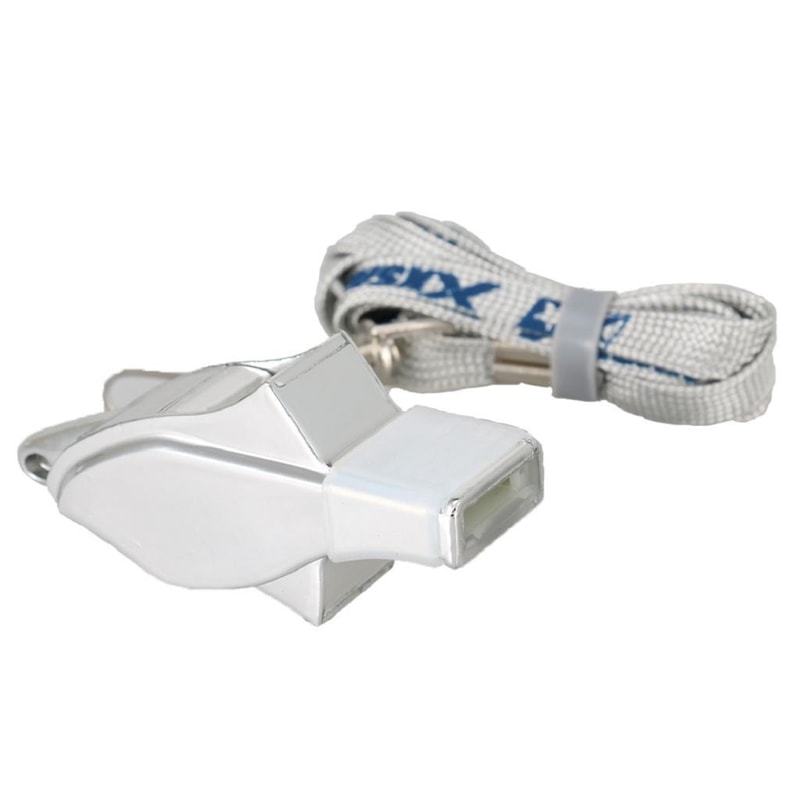 Extra Loud Metal Referee Whistle with Lanyard Premium Sports Whistle for Coaches & Officials