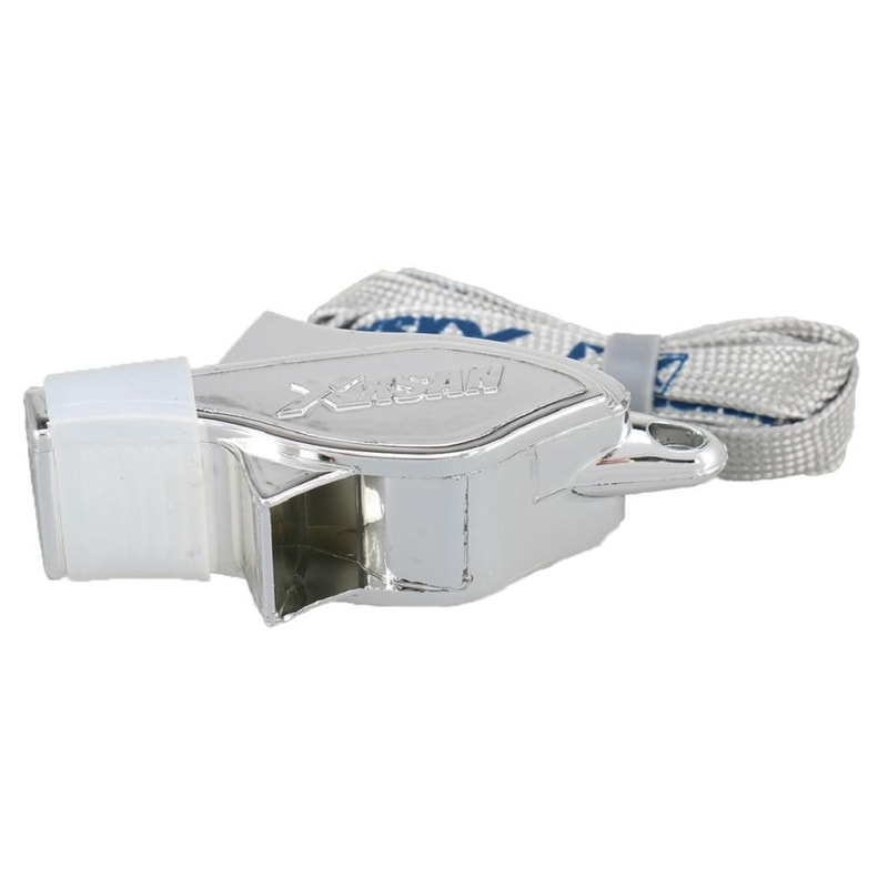 Extra Loud Metal Referee Whistle with Lanyard Premium Sports Whistle for Coaches & Officials