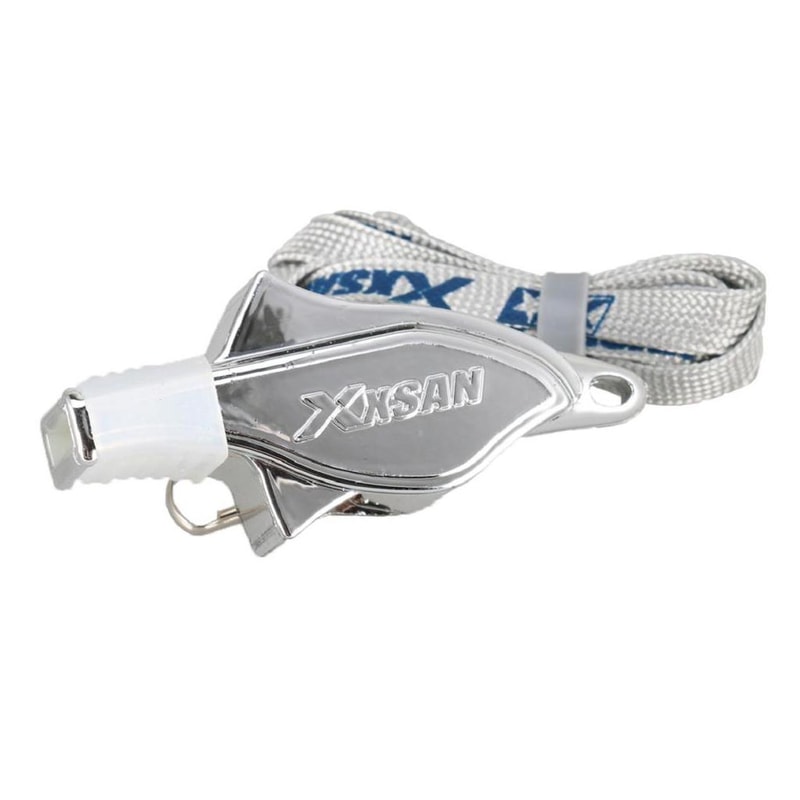 Extra Loud Metal Referee Whistle with Lanyard Premium Sports Whistle for Coaches & Officials