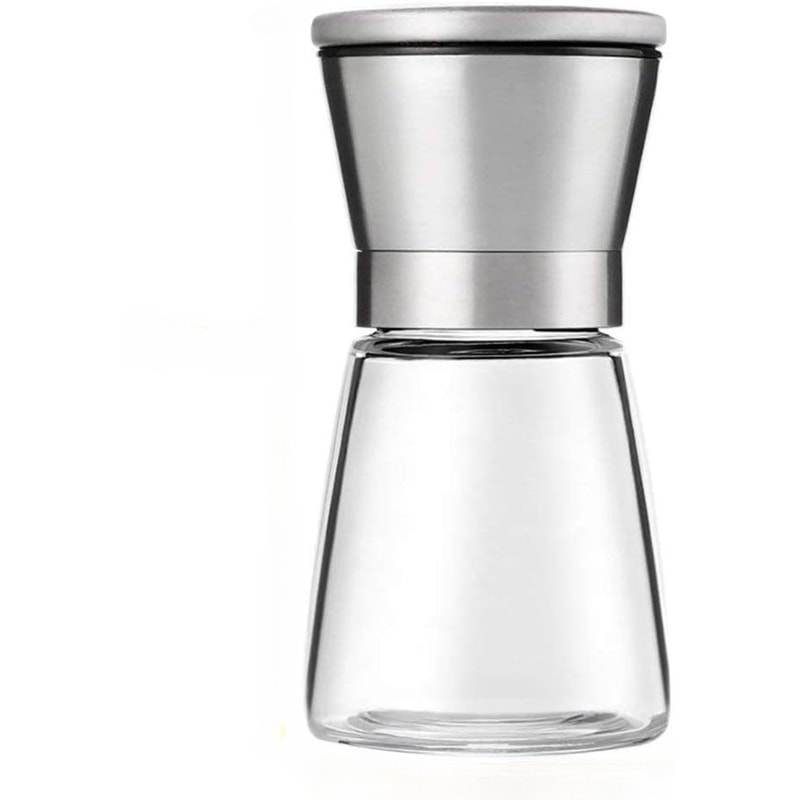Manual Salt And Pepper Grinder Set Stainless Steel Spice Mills For Kitchen Adjustable Coarseness Pr 6