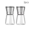 Manual Salt And Pepper Grinder Set Stainless Steel Spice Mills For Kitchen Adjustable Coarseness Pr 9