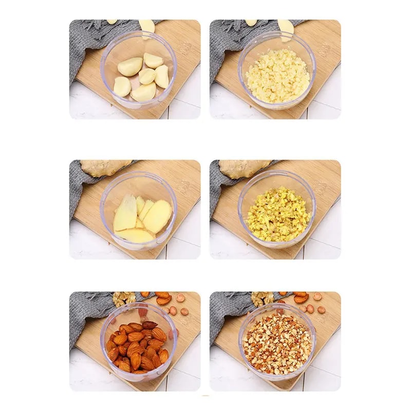 Manual Food Grinder Crusher For Nuts Garlic Herbs And Spices Multifunctional Kitchen Tool 3