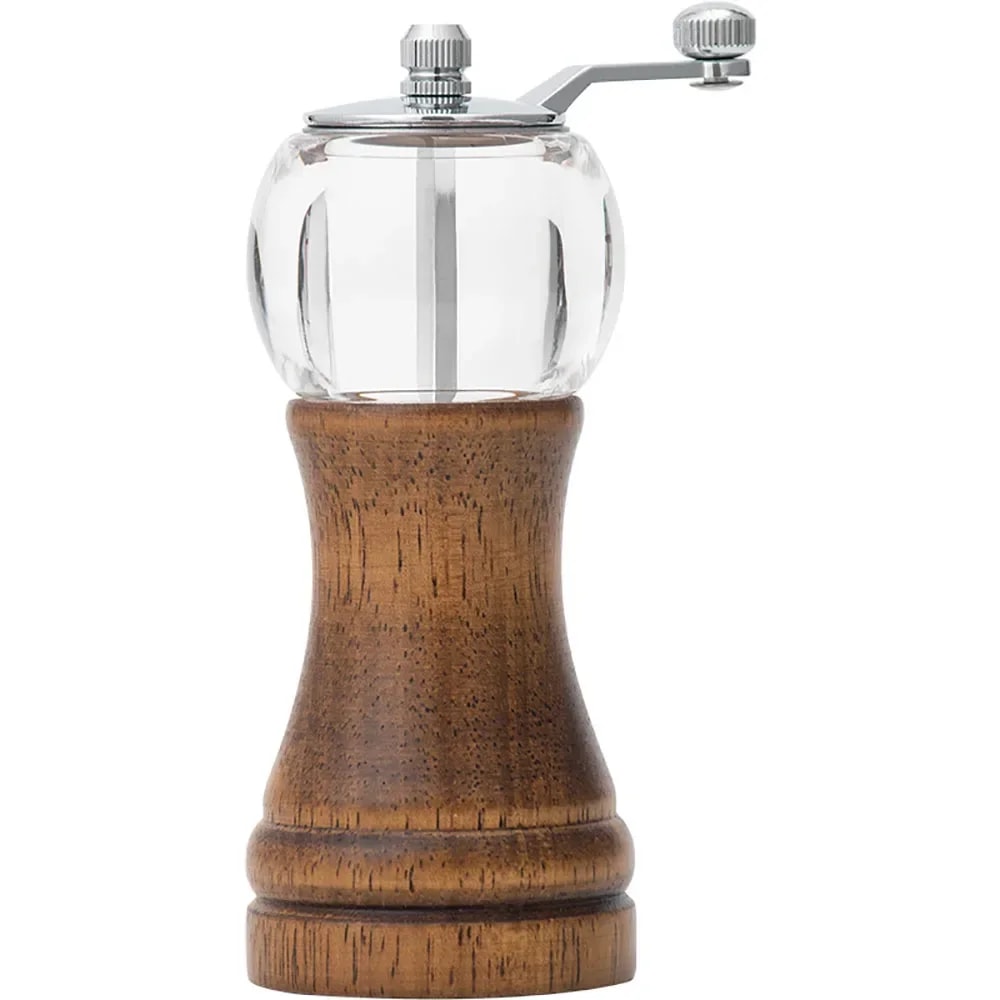 Multifunctional Hand Crank Pepper Grinder Sea Salt Pepper Cumin More Solid Wood Kitchen Seasoning 7