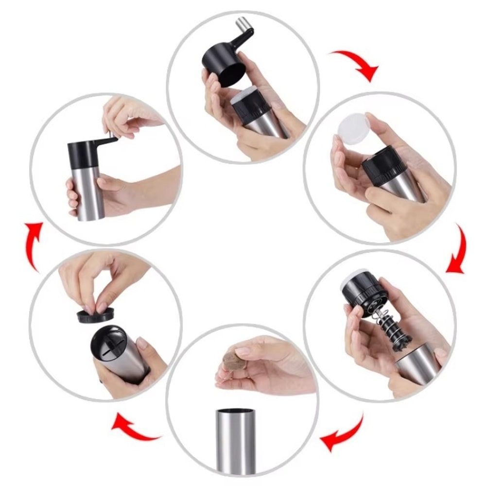 Handheld Metal Spice Grater & Nut Grinder Manual Grinding Machine for Kitchen Use