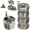 Spice Grinder for Nutmeg, Ginger, Salt & Pepper Metal Hand Crusher