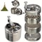 Spice Grinder for Nutmeg, Ginger, Salt & Pepper Metal Hand Crusher