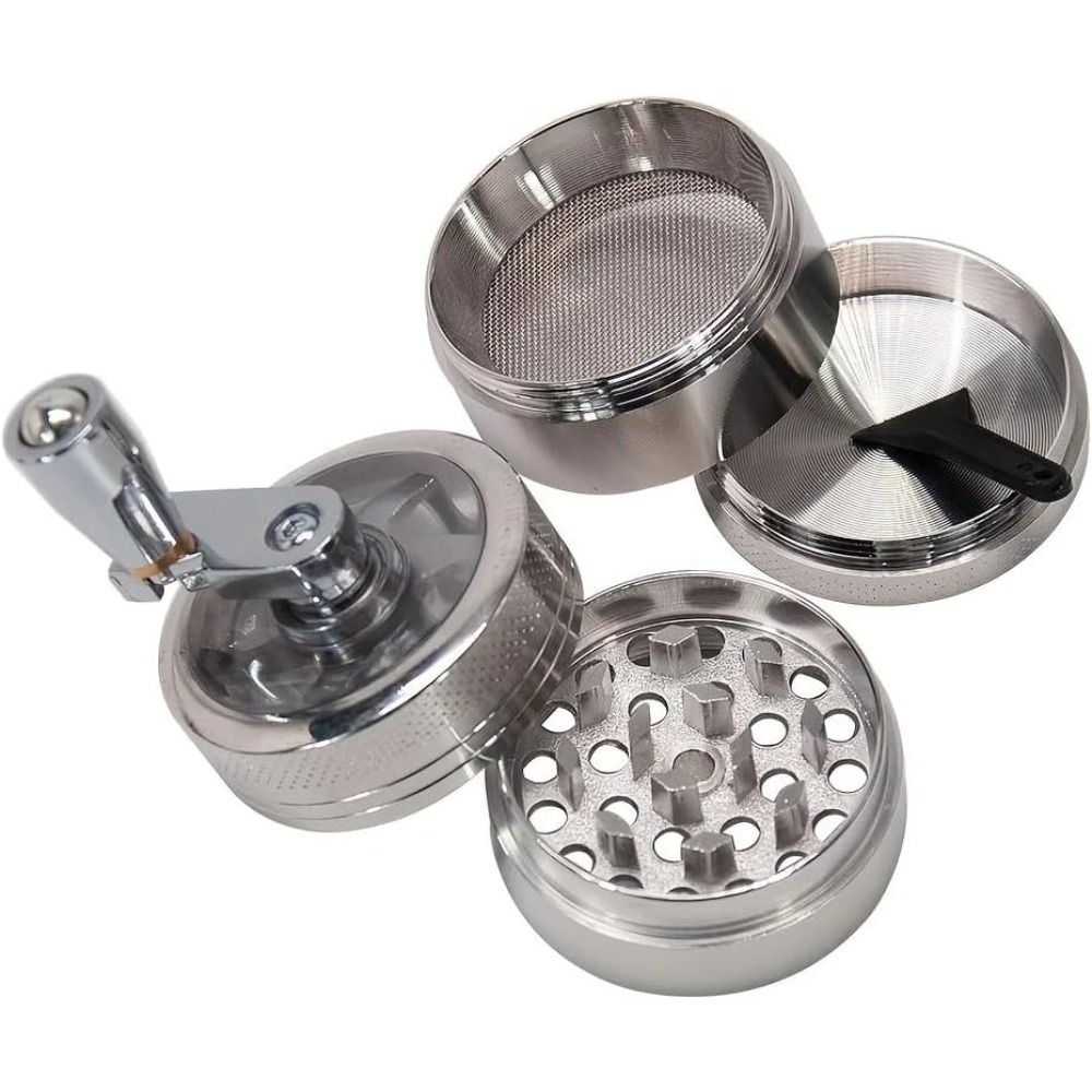 Spice Grinder for Nutmeg, Ginger, Salt & Pepper Metal Hand Crusher