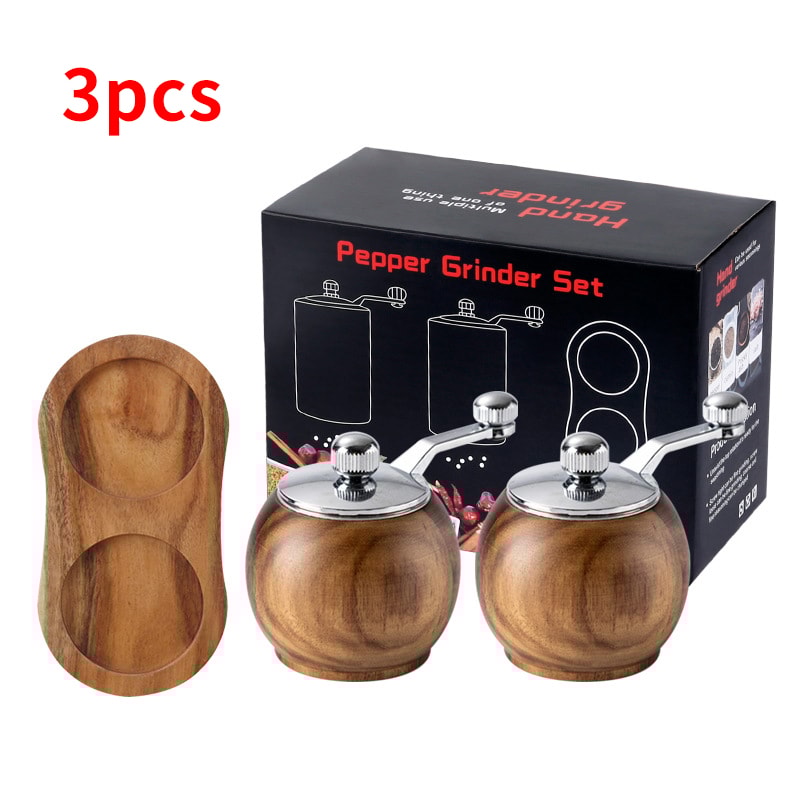 Spherical Pepper Grinder HandCranked Mini Ceramic Core Grinder For Salt And Pepper 8