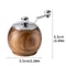 Spherical Pepper Grinder HandCranked Mini Ceramic Core Grinder For Salt And Pepper 5