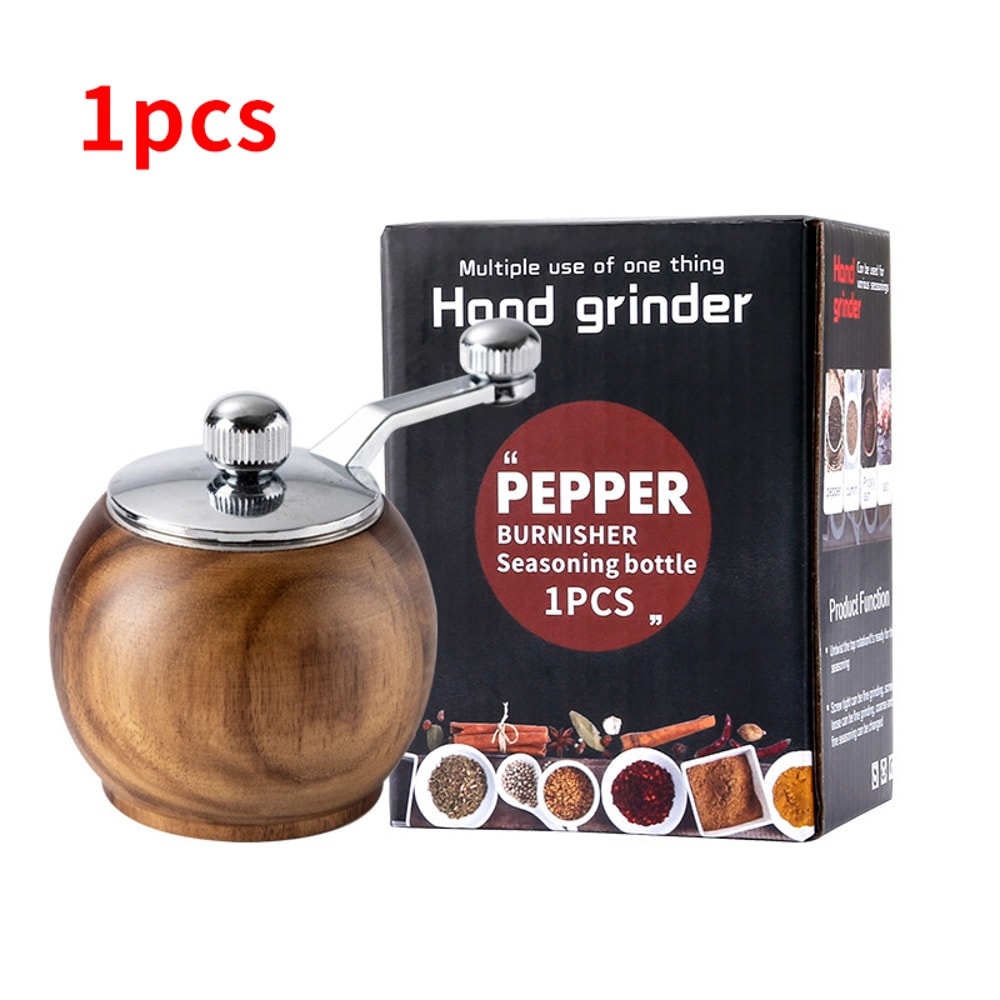 Spherical Pepper Grinder HandCranked Mini Ceramic Core Grinder For Salt And Pepper 6