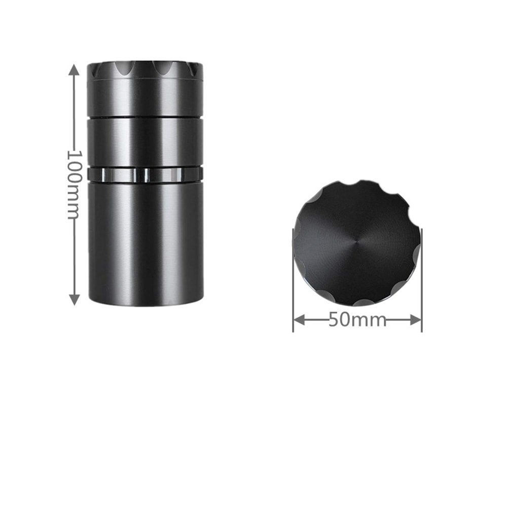 Manual Spice Grinder With Storage Chamfered Aluminum Alloy OnePiece Design 3