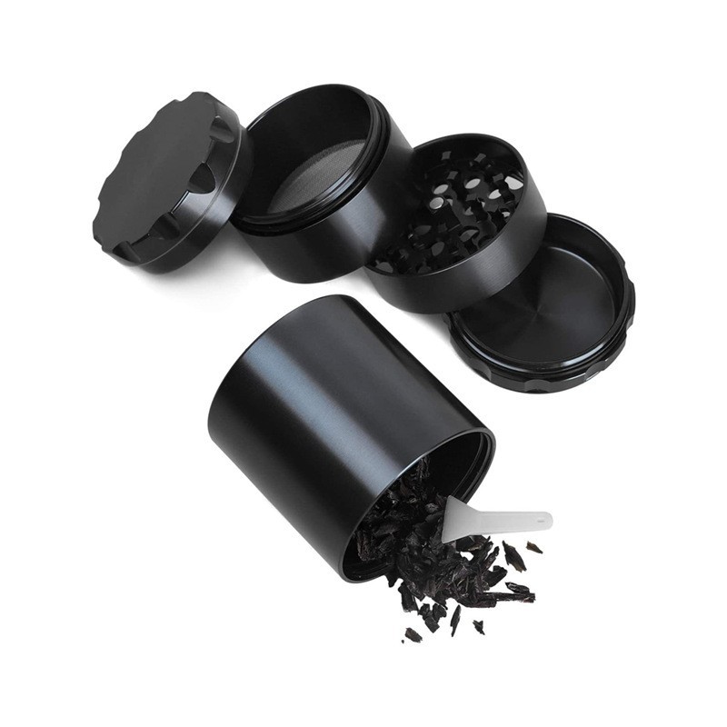 Manual Spice Grinder With Storage Chamfered Aluminum Alloy OnePiece Design 4