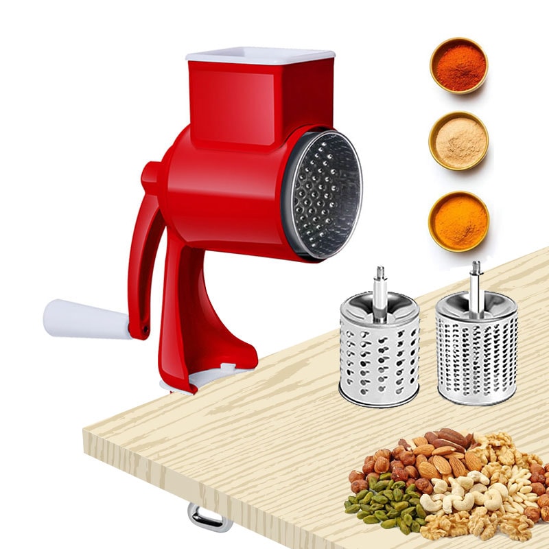 Manual Grain Grinder Hand Crank Milling Machine for Home & Commercial Use Aluminum Alloy Nut Grinding Mill
