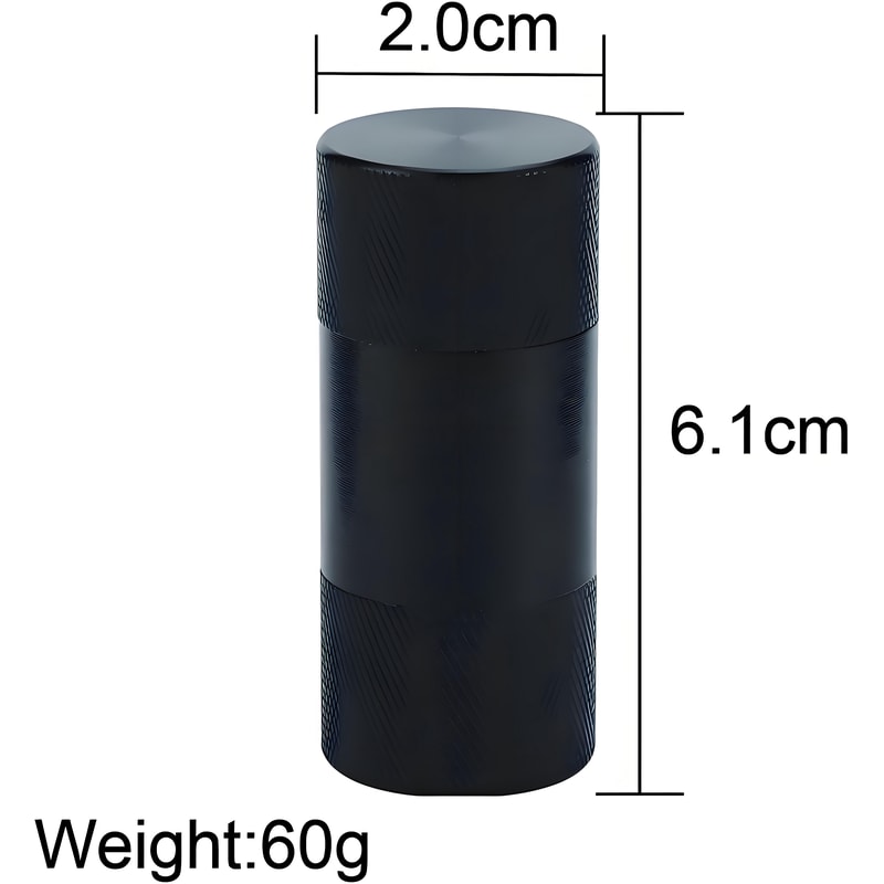 Aluminum Pollen Press Herb Mill Grinder Compact Efficient Spice Crusher With Lipstick Design 2